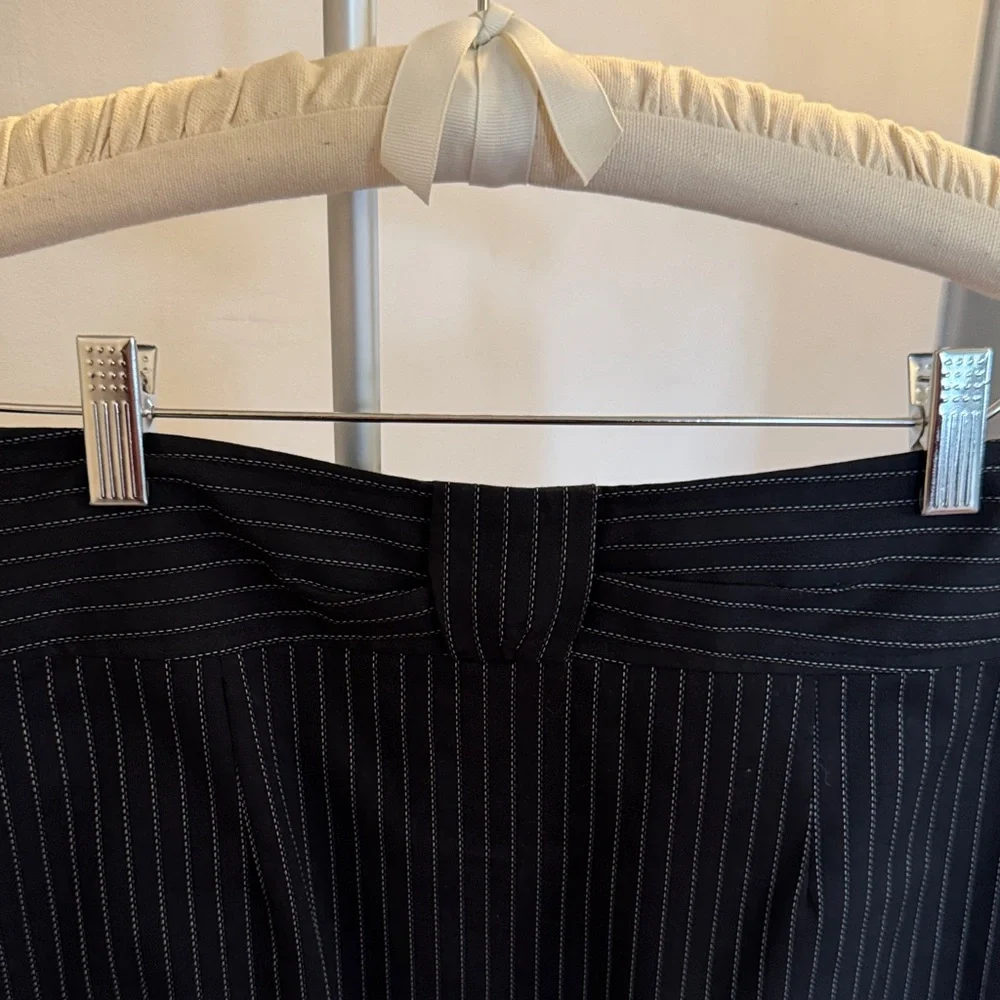 Nanette Lepore Black Pinstripe Skirt Set - Picture 4 of 9